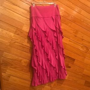 Sharon Tang pink ruffle skirt